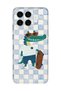 Xiaomi 17t Compatible Cool Crocodile Pattern Transparent Phone Case