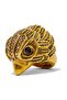 Chunky Eagle XL Ring, Gold Color Flashy Design