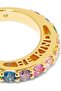 Be Kind Band Ring with Multicolor Crystals - 4