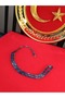 Imported Powdered Amber Bead Cutting Open Blue - 4