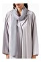 Modern Minimalist Chiffon Abaya Capture Elegance with the Notched Collar Long Sleeve A-Line Silhouette - 4