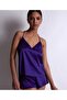 Silk Desire Thin Strap Top, V-Neck and Deep Back Cutout, Guipure Detail, Stretchable Silk Fabric - 3