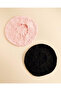 Women Black And Pink Knitted Beret Set (2 Piece) - 4