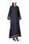 Modern Zigzag Patterned Abaya and Sheila Set for a Stylish and Elegant Look