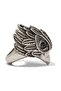 Chunky Eagle XL Ring, Gold Color Flashy Design - 2