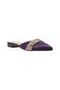 Sofistica Contrast Flats, Satin-Grosgrain, Elegant Flat Mule Stylish Italian Design - 3