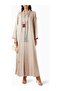 Modern Design Abaya with Long Sleeves and Open Front Detail for Comfortable Elegance - 2