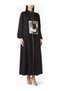 Long-Sleeved Viscose Abaya with a Stylish and Modern Design, Paired with a Shawl, a Favorable Choice.