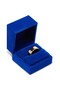 Metal Eagle Ring with Gold Color Crystal - 5