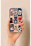 حافظة سيليكون بنمط القطط والزهور اللطيفة متوافقة مع هاتف iPhone 14 Plus/15 Plus