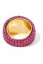 Pave Dome Ring, Domed Design with Crystals - 3