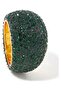 Pave Dome Ring, Domed Design with Crystals - 4