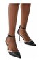 Belgravia D'Orsay Black Ankle Strap Heeled Shoes - 2