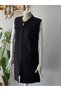 Long Line/Wave Pattern Vest with Pockets and Zipper Large Size Vest - 4