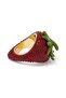 Pave Strawberry Ring, Strawberry Design with Crystals - 3