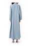 Modern Minimalist Notched Collar Abaya Reflects Elegance with Long Sleeves and Aline Silhouette - 3