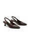 Zrct3 - Short Nut Heeled Pointed Toe Women's Shoes 4 cm Brown