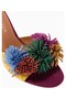 Pom Pom 70 Ankle Tie Sandals, Elegant Lace-Up Heeled Shoes with Suede Detail - 2