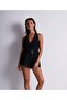 Evening Sand One-Piece Teddy Transparent Combination Short - 2
