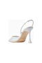 Eva Slingback Pumps, Transparent Pvc, 95 mm Sculptural Heel, Italian Elegance - 3