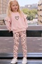 Girl's Camisole and Tights Set Without Embellishments