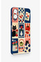 Samsung A06 Compatible Cute Cat and Flower Pattern Silicone Case - 3