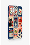 Samsung A22 Compatible Cute Cat and Flower Pattern Silicone Case - 3