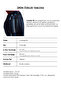 Women's Blue Line Pattern 7W6-2 Cullote Fit Design Denim Jean - 8