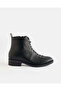 Girls Black Combat Ankle Boots