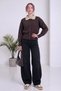 Women's Shirt Collar Buttoned Knitwear Cardigan Beige, Burgundy, Brown - 6