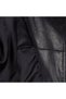 Women's Black Shirt Collar Dual-Use Biker Leather Jacket - 8