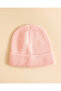 Women Pink Ribbed Cuffed Beanie - 4