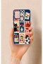 Samsung A21S Compatible Cute Cat and Flower Pattern Silicone Case