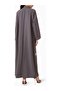 Modern Minimalist Notched Collar Abaya Reflects Elegance with Long Sleeves and Aline Silhouette - 3