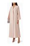 Modern Minimalist Notched Collar Abaya Reflects Elegance with Long Sleeves and Aline Silhouette - 2