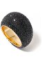 Pave Dome Ring, Domed Design with Crystals - 4