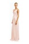 Cowl Neck Satin Panel Gown Draped Bias Cut Maxi Dress Women's Dress - 4