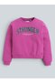Girls “Stronger” Graphic Print Long Sleeve Sweatshirt - 2