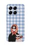 Xiaomi 17t Pro Compatible Transparent Phone Case with Shawl and Cat Pattern for Women