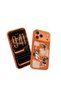 iPhone 18 Pro Compatible Case with M-Safe Feature 3D Printed Design the Dog Series Cover Orange - 4