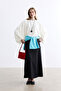 Ecru Balloon Sleeved Sweater - 3