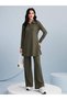 Women's Gray Top & Pants Co-ord Set - AMN1007-Gray-Size:2XL-44-Inches - 3