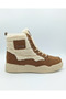 Women's plush detailed lace-up winter sport boot sneaker - 3