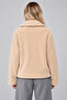 Women's Oversize Plush Coat with Zipper Pockets, Soft Textured Teddy Jacket - 3