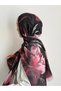 Lotus Flower Patterned Shawl - Pink - 2