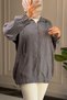 6678 - Stylish, Comfortable, Loose-Fitting Modal Fabric Women's Slim Jacket with Pocket Detail - 3