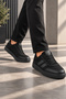 Nidus Men's Lace-Up Casual Daily Shoes - Black - 3