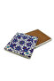 Iznik Tile Pattern (Rüstem Pasha Mosque) Printed Natural Stone Coaster