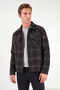 Checkered Chest Pocket Lined Jacket Men's Jacket Cf26W3411124 - 3