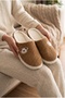 Women's Mink Cute Dog Embroidered Plush Velvet House Slippers Non-Slip Silent - 3